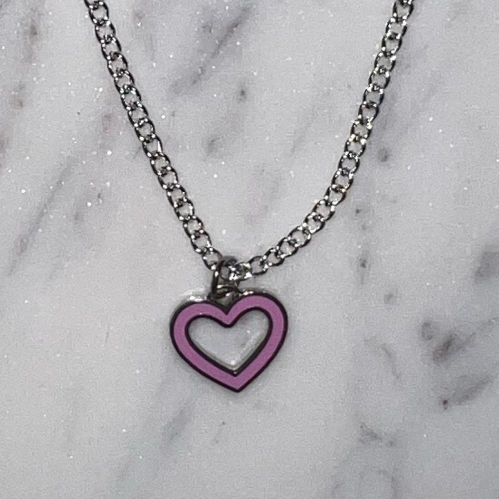 Coach 🩷 Dainty Heart Cutout Pendant + 925 Silver Necklace Valentine’s Gift